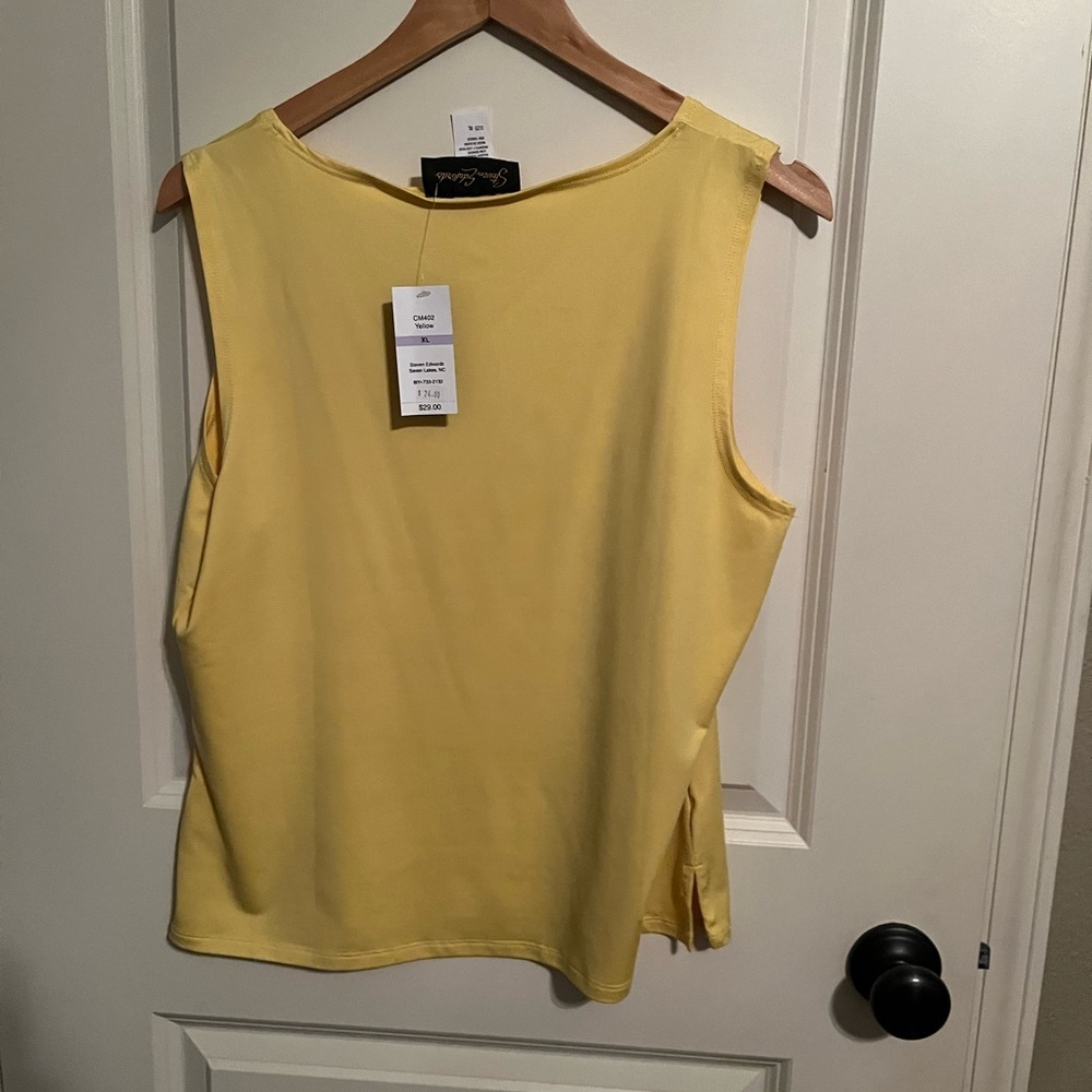 Steven Edward Soft Yellow Tank Size XL - Picture 4 of 5